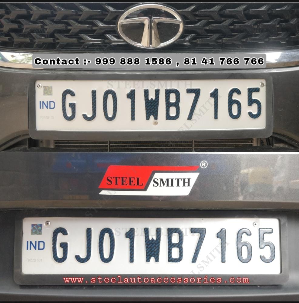 CAR NUMBER PLATE FRAME SET